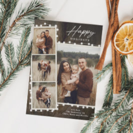 Feriado de Colagem de Fotos para Luzes de Natal Ru