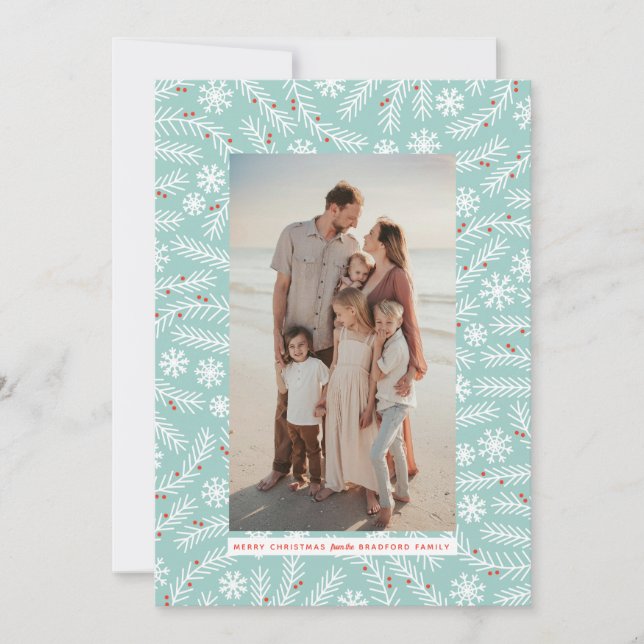 Feriado de Filtro de Neve e Floco de Neve (Frente)