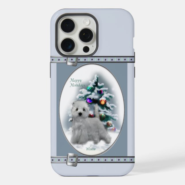 Feriado de Natal Blue Terrier, na West Highland Wh (Verso)