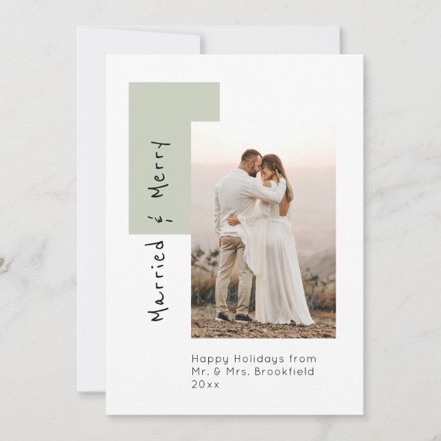 Feriado de Natal casado e Feliz (Frente)