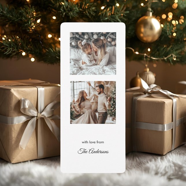 Feriado de Natal com Duas Fotografias Minimalistas (Criador carregado)