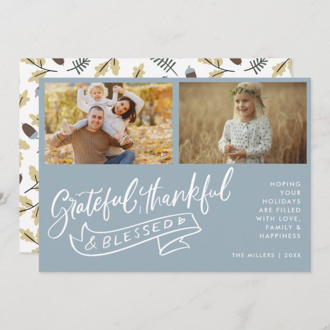 Feriado de Natal da Família Abençoada (Frente/Verso)