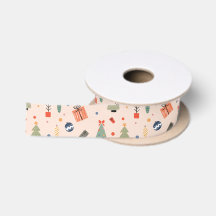 Feriado de Natal Engraçado e Moderno Peach