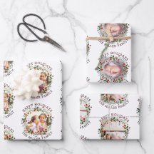 Feriado de Natal, festas felizes vermelhas três fo