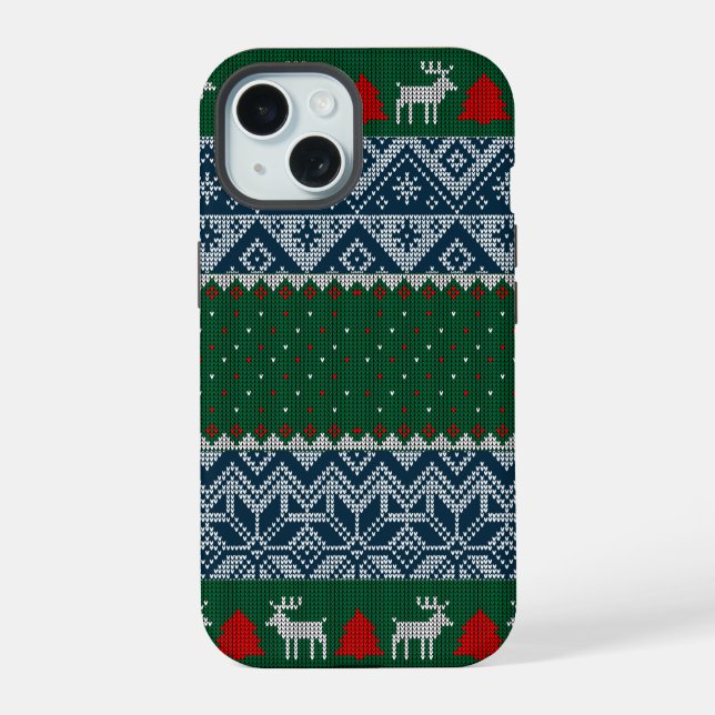 Feriado de Natal para Reindeer Knit Sweater (Verso)