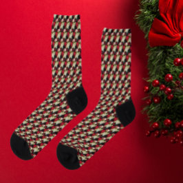 Feriado de Padrão de Poinsettia Variada