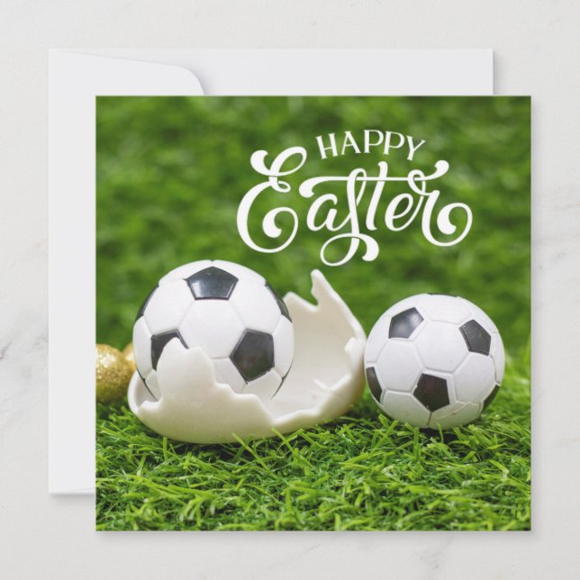 Feriado de páscoa com coelho de páscoa de bola de  (Frente)