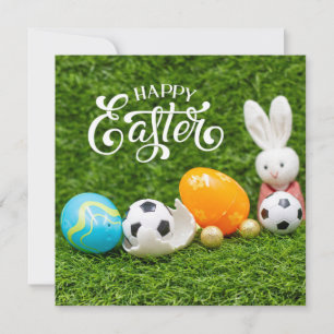 Feriado de páscoa com coelho de páscoa de bola de 