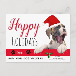 Feriado De Pet Business Dos Cartões De Natal De Cã