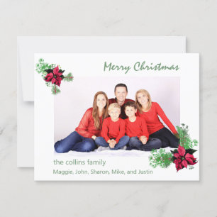 Feriado de Poinsettia e Holly Greenery