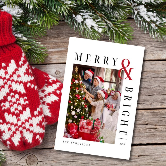 Feriado de Script Moderno do Cartões de foto de Na (Criador carregado)