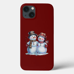 Feriado de Vintage no Natal de Snowman