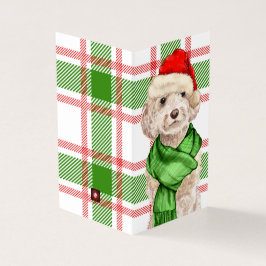 Feriado de Xadrez Vermelha e Verde Cachorro de Coc