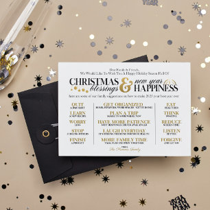 Feriado do Ano Melhor e Cartão de Ano Novo