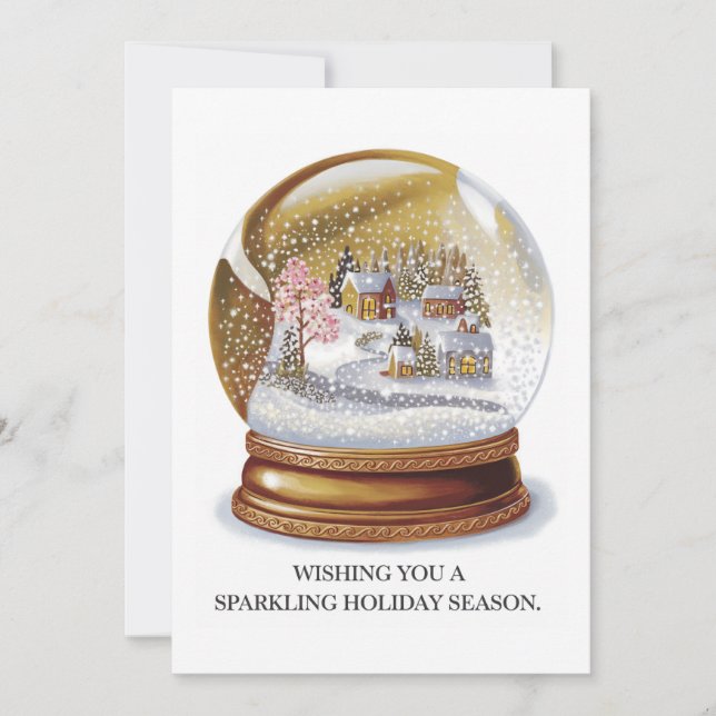 Feriado em aleitamento - Cartão de Natal (Frente)