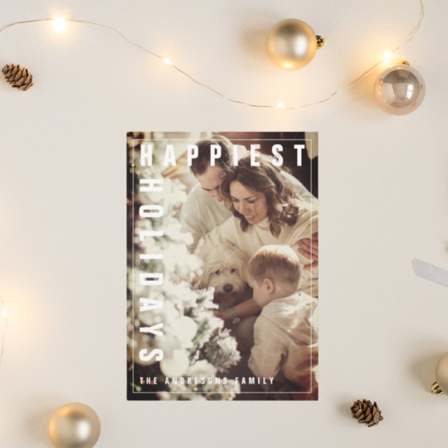 Feriado Mais Feliz Com Foto Da Família (Criador carregado)