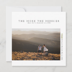 Feriado Minimalista Moderno   Anúncio de gravidez