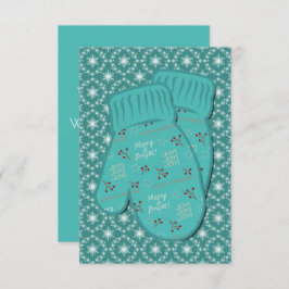 Feriado Quente Mittens Natal