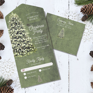 Feriado Russo de Festa de Árvore de Natal Verde