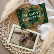 Feriado Rustic Orange Pine Foto, Dourado