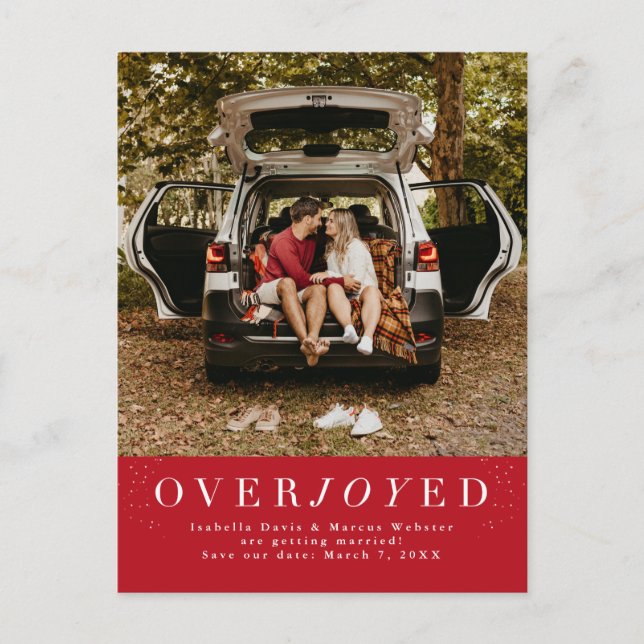 Feriado salve a data do cartão postal vermelho (Frente)