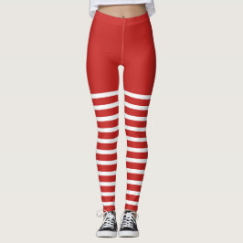 Feriado Sexo Leggings Candy Cane de Natal