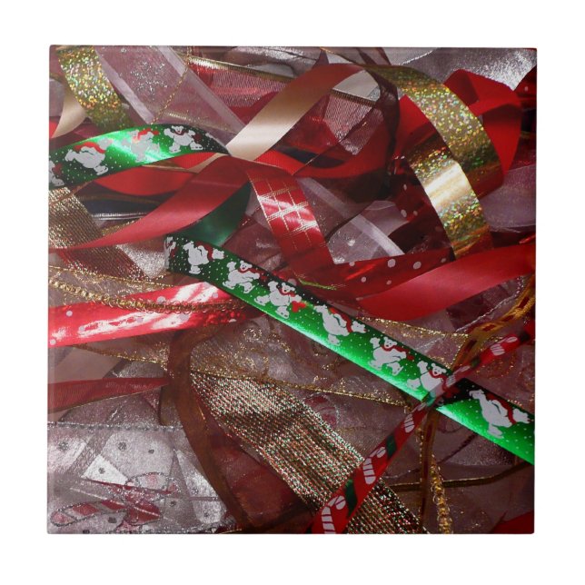 Feriado Vermelho e Dourado das Fitas de Natal (Frente)