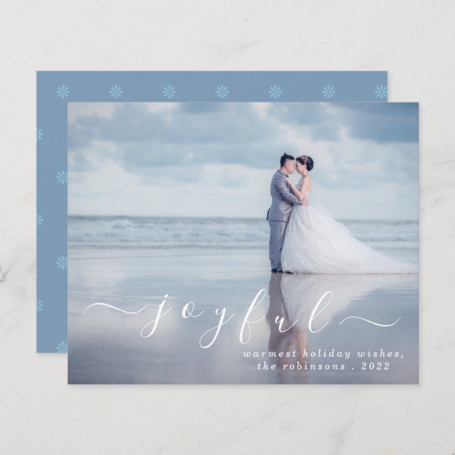 Feriados de Natal Modernos e alegres no Orçamento (Frente/Verso)