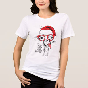 Feriados do girafa do Natal do hipster