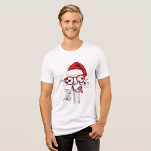 Feriados do girafa   do Natal do hipster
