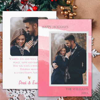 Feriados felizes com Abstrato de Foto Branca Elega