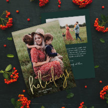 Feriados felizes com Fotografias de Script Moderno