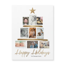 Feriados felizes da Colagem de Fotos da Árvore de