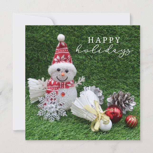 Feriados Felizes de Natal em Badminton (Frente)