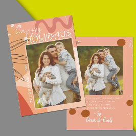 Feriados felizes do Design de abstrato Terracotta