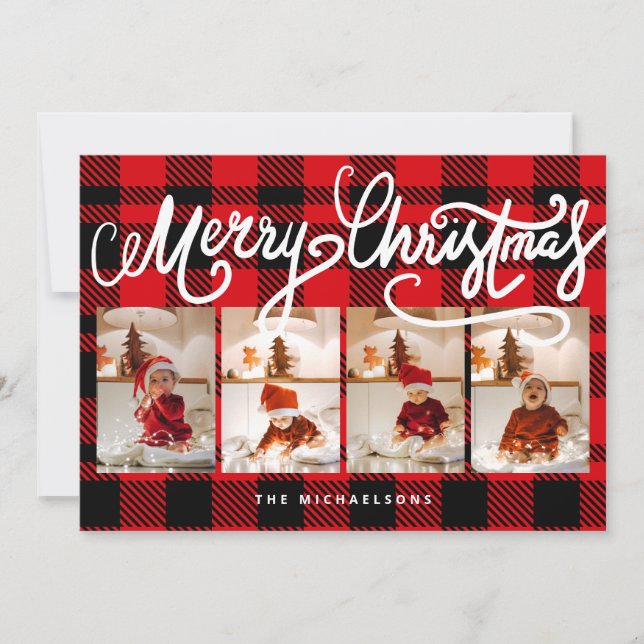 Feriados felizes do NATAL MERRY Adicione suas foto (Frente)