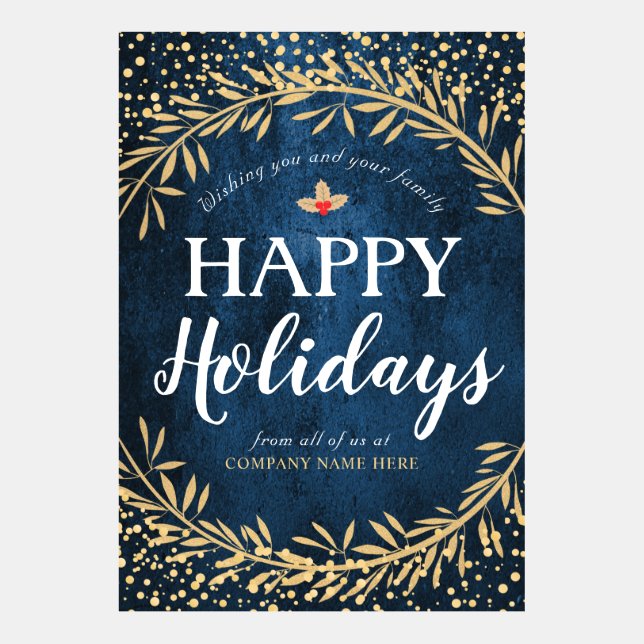 Feriados felizes e Obrigados de negócios (Frente)