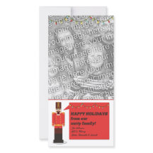 Feriados Felizes Nutcracker, Modelo Cartão com fot