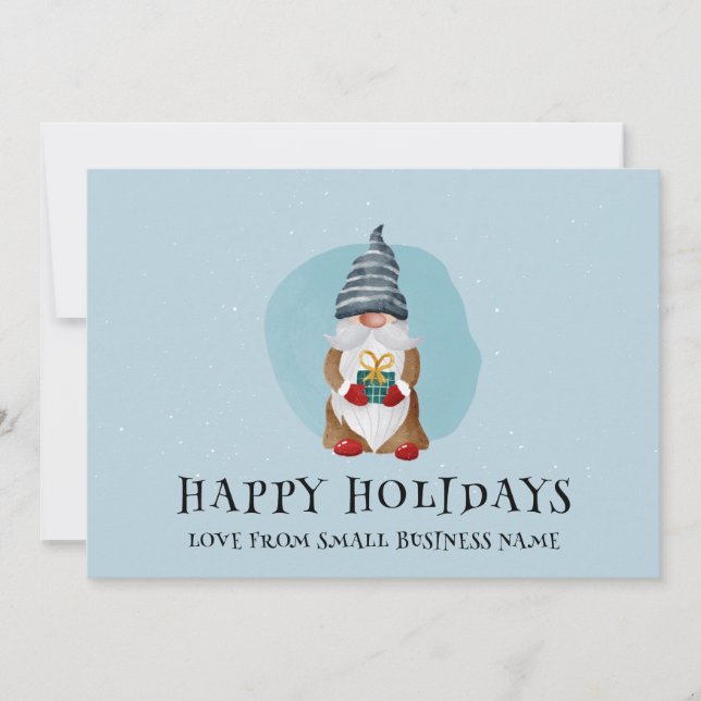 Feriados Felizes Personalizados Online no Cartão d (Frente)