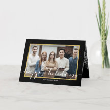 Feriados felizes Pretos - Cartões de natal profiss