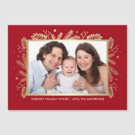 Feriados Mais Felizes. Cartão com fotos Magnético 