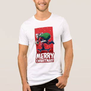Feriados Skateboarding do papai noel do Feliz