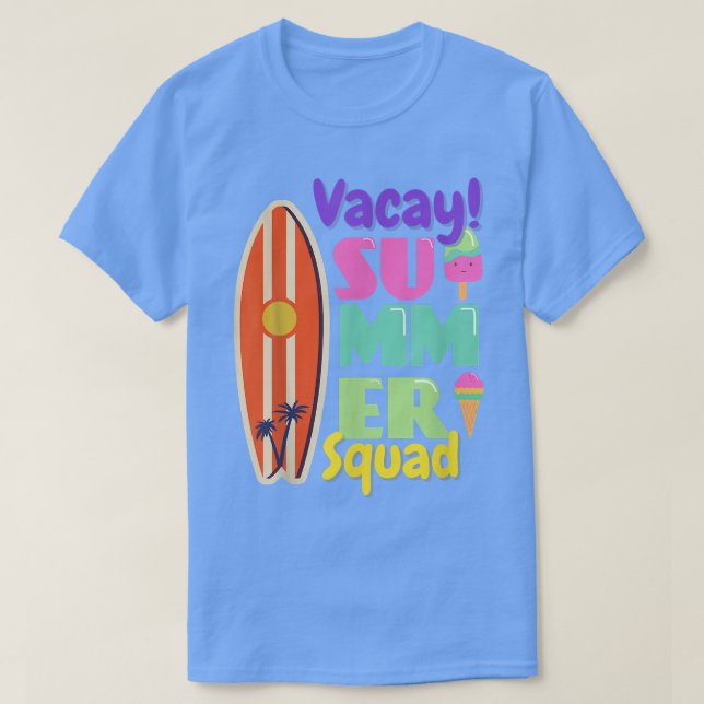 Férias! Camisa de Verão T-Shirt (Frente do Design)