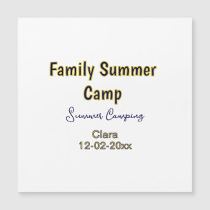 Férias de acampamento familiar personalizado adici