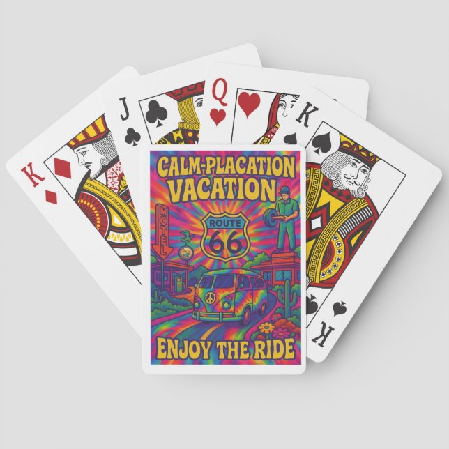 Férias de Calm-Placation – Cartas de Baralho da Ro (Verso)