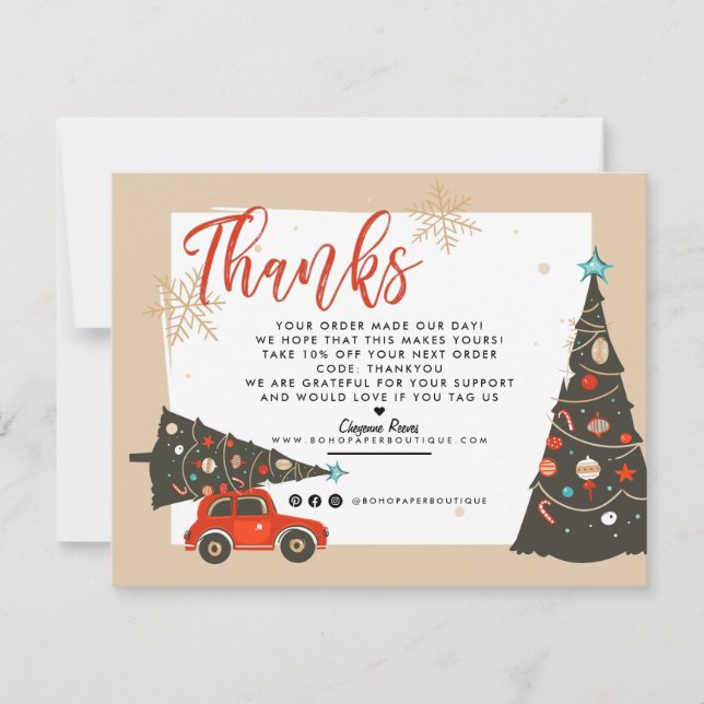 Férias de Natal | Agradecimento ao Cliente Empresa (Frente)