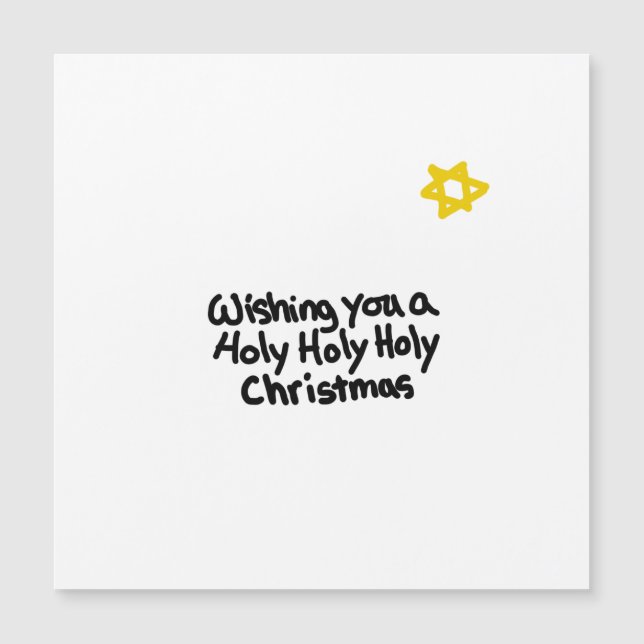 Férias de Natal branco e simples (Frente)