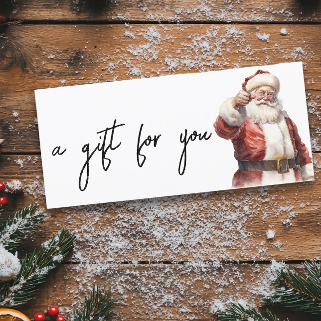 Férias de Natal Papel Santa Aguarela (Criador carregado)