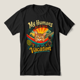 Férias de Verão de Gato - Felino Tropical Engraçad
