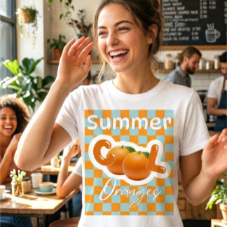 Férias de Verão Suculento Laranja Retro
